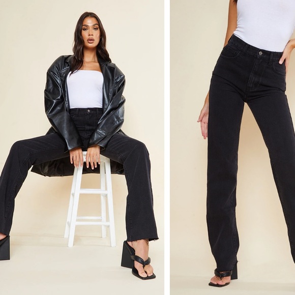 Pretty Little Thing straight jeans - Picture 1 of 8